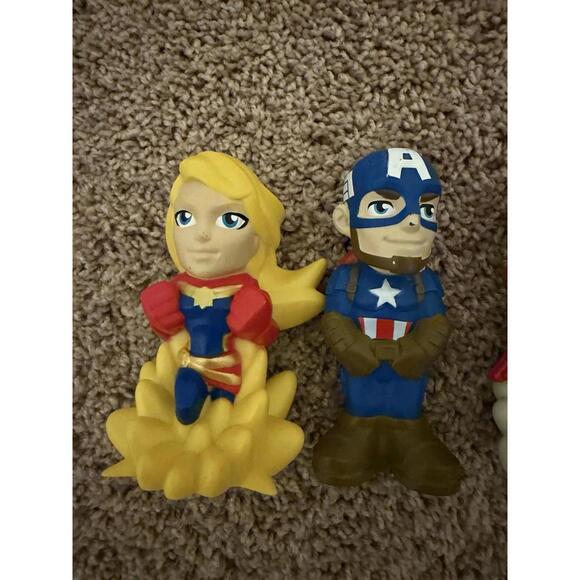 Lot Of 5 Disney Marvel Superheroes Bath Toys - Picture 2 of 7